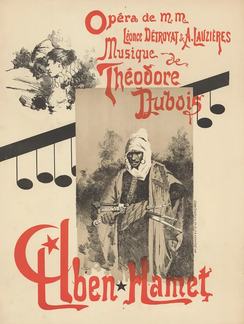 Opera De Mm Leonce Detroyat Et A Lauzieres Musique De Theodore Dubois Wall Art by Manuel Orazi - High-Resolution Digital Print