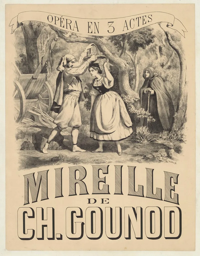 Opera En 5 Actes Mireille De Ch Gounod Wall Art by Pierre-Auguste Lamy - High-Resolution Digital Print