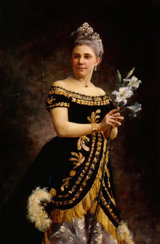 Opera Singer Ida Basilier Magelsens Portrait As Philine In Ambroise Thomas Opera Mignon