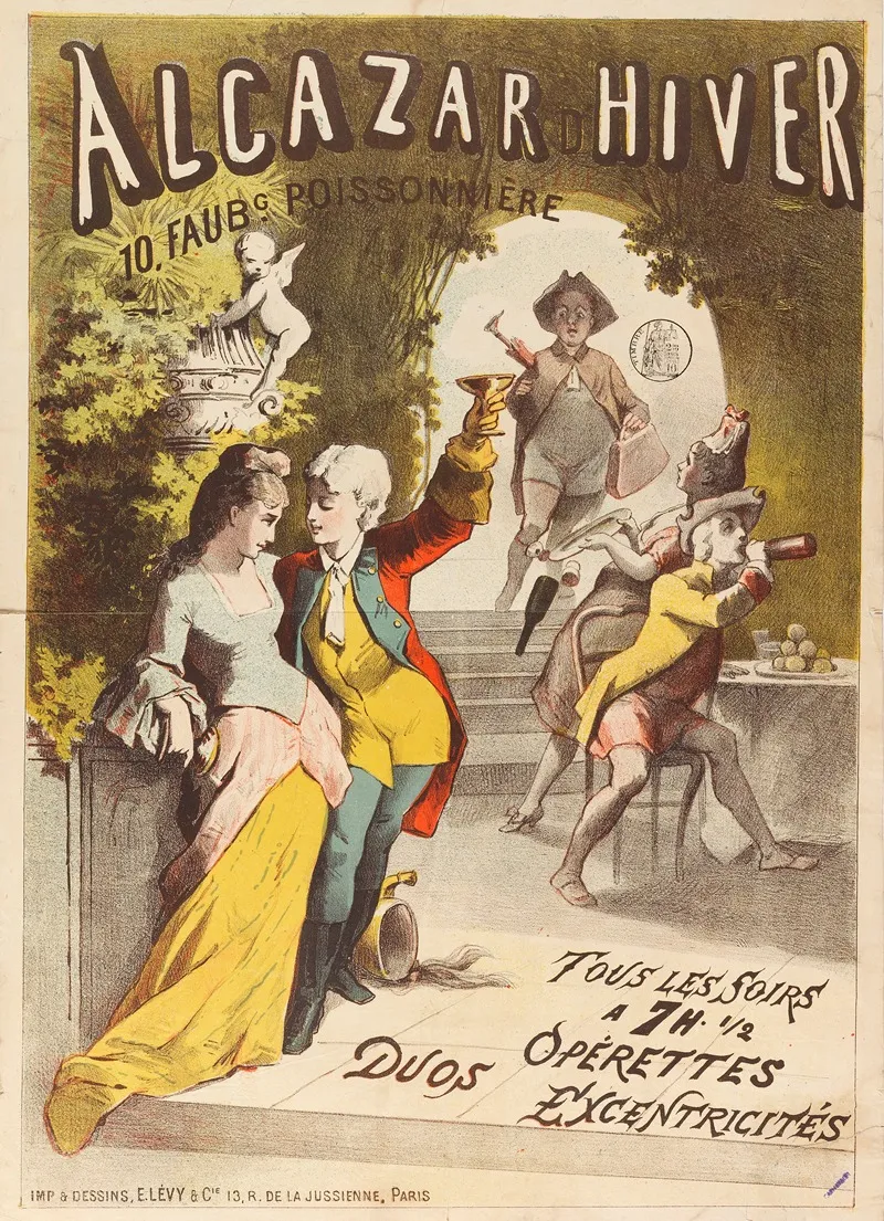 Operettes Duos Excentricites Wall Art by Imp. Emile Lévy - High-Resolution Digital Print