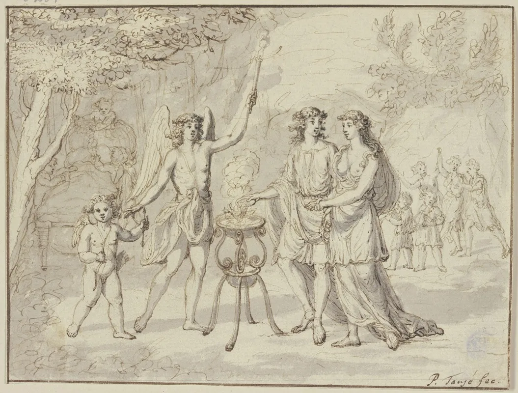 Opferndes Junges Paar Wall Art by Pieter Tanjé - High-Resolution Digital Print