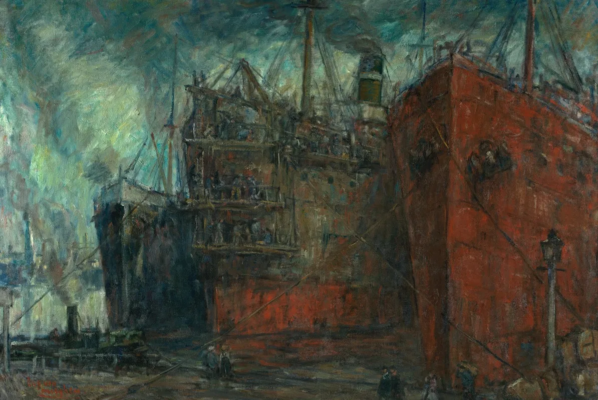 Opgelegde Schepen In De Haven
