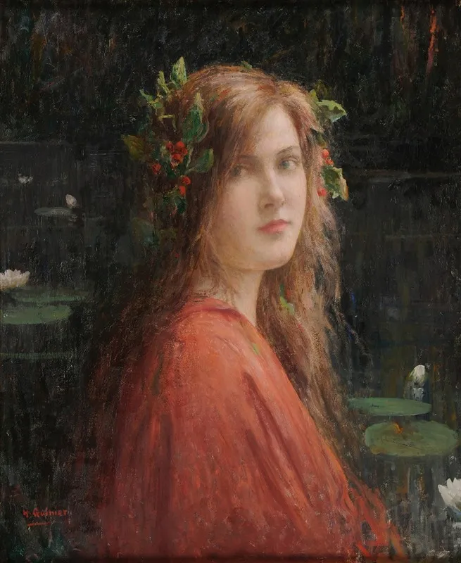 Ophelie 4 Wall Art by Henri Jules Guinier - High-Resolution Digital Print