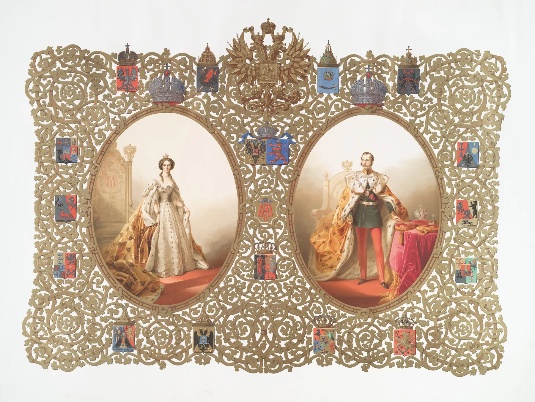 Opisanie Sviashchennago Koronovaniia Pl 2 Wall Art by Various Artists - High-Resolution Digital Print