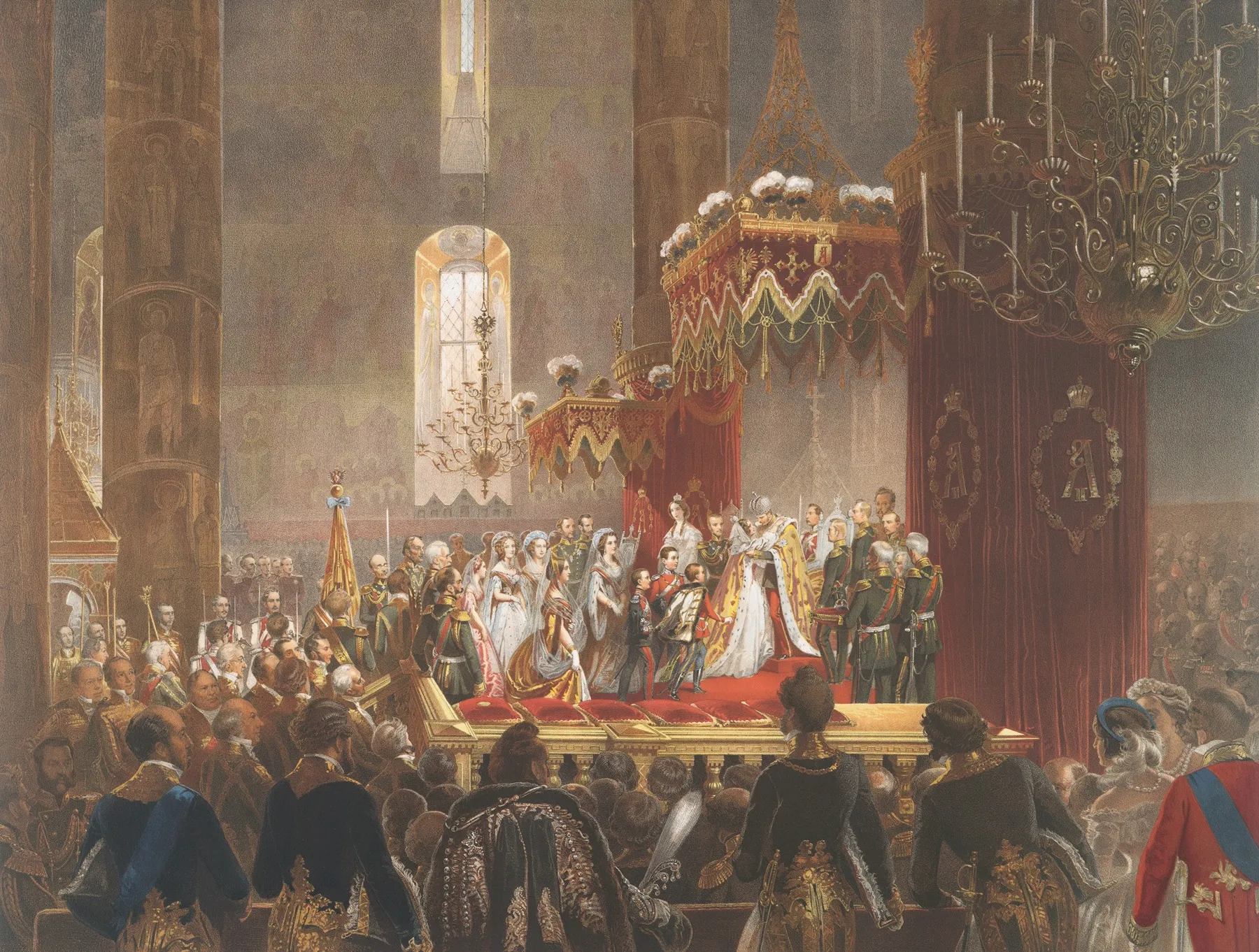 Opisanie Sviashchennago Koronovaniia Pl 6 Wall Art by Various Artists - High-Resolution Digital Print