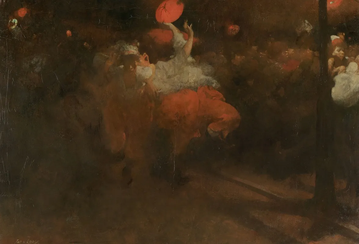 Orange Festival Wall Art by Jacobus van Looy - High-Resolution Digital Print