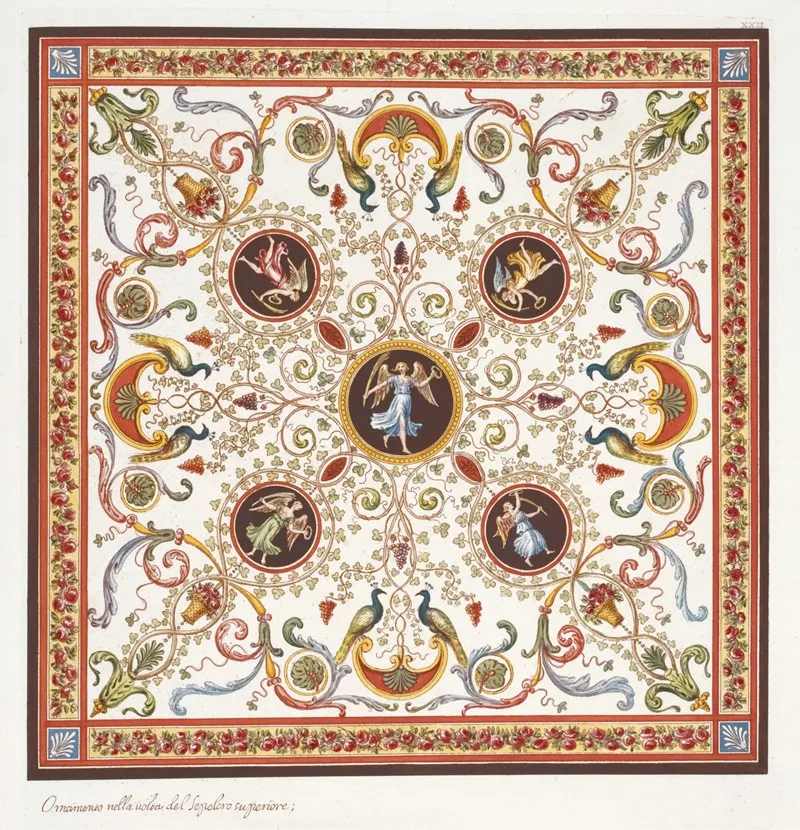 Oranmento Nella Volta Del Sepolcro Superiore Wall Art by Pierre-Jean Mariette - High-Resolution Digital Print