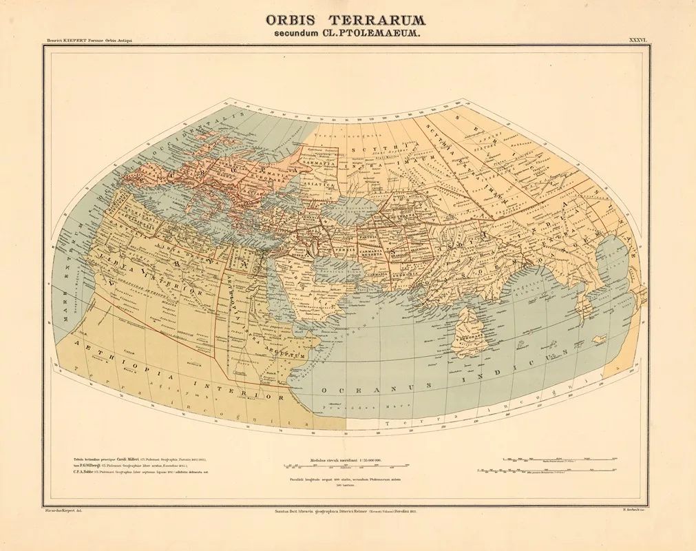Orbis Terrarum Secundum Cl Ptolemaeum