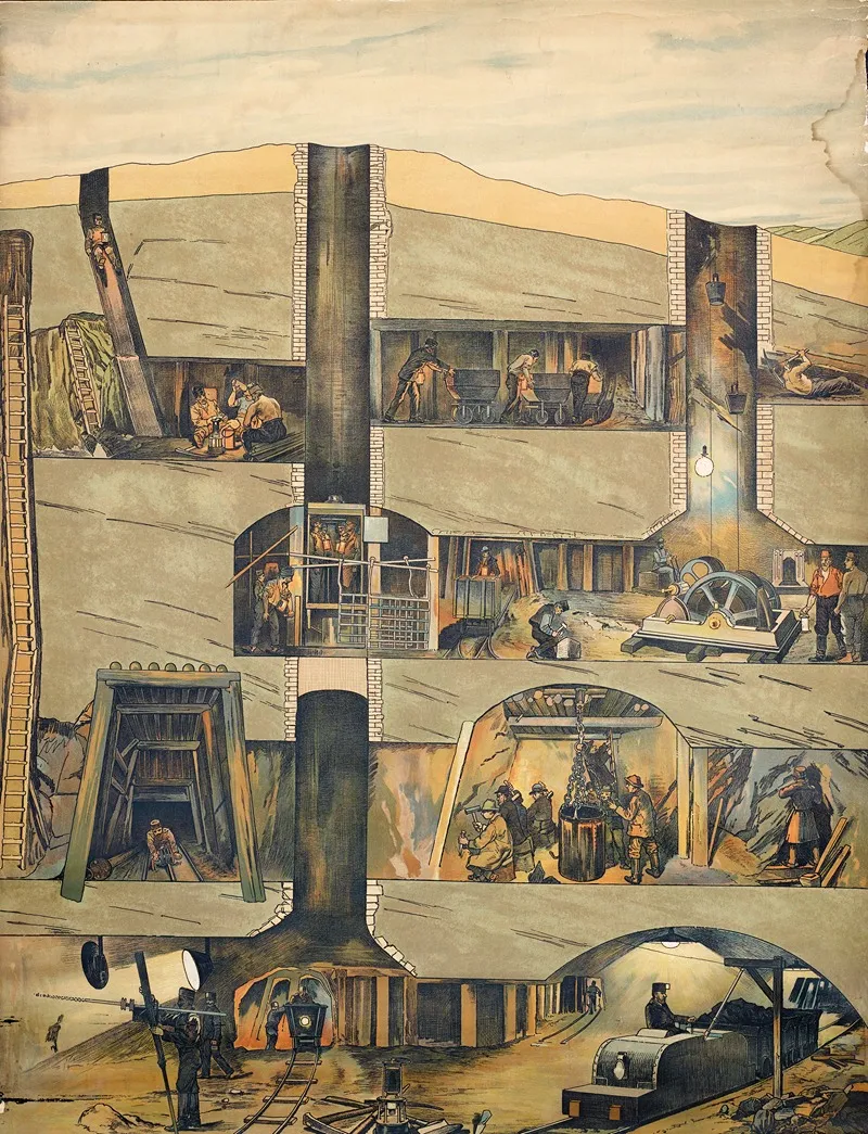 Ore Mine Wall Art by Ed. Hölzel's Publishing House - High-Resolution Digital Print
