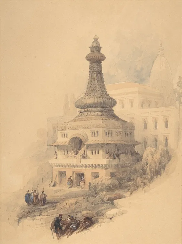 Oriental Scene 2 Wall Art by David Roberts - High-Resolution Digital Print