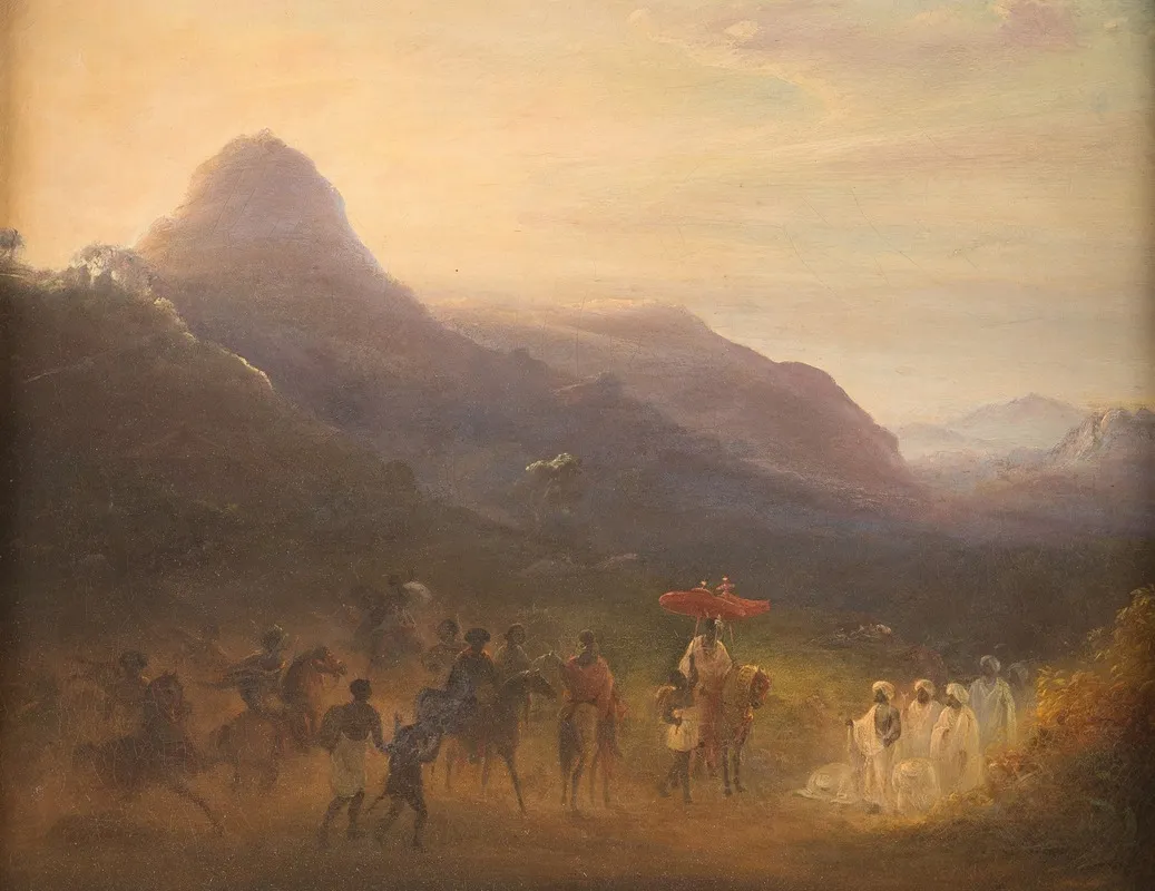 Oriental Scenery Wall Art by Johann Martin Bernatz - High-Resolution Digital Print