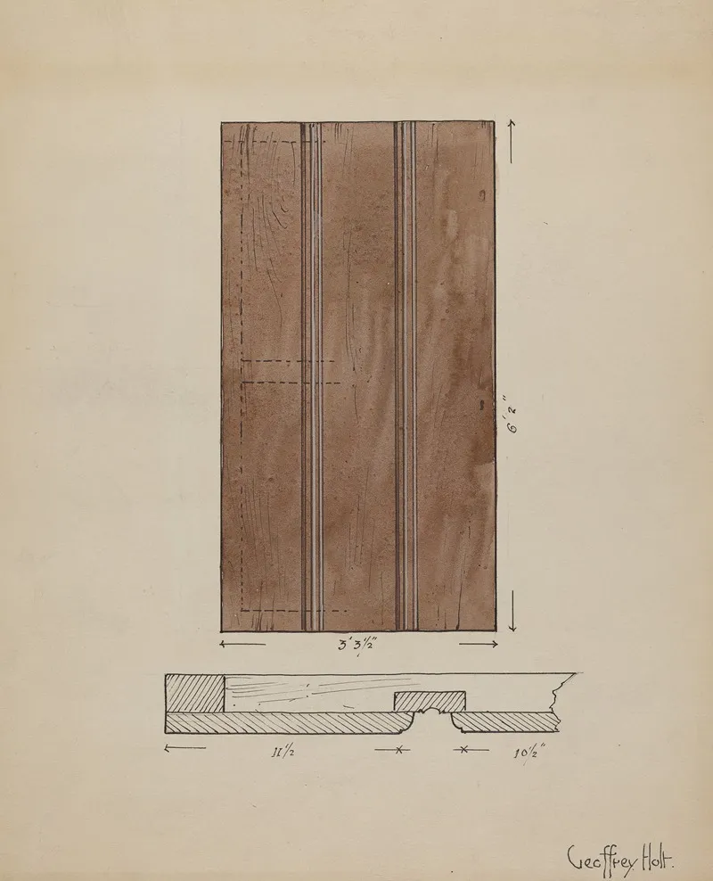 Original Inside Door To Sacristy