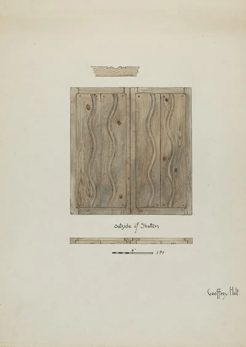 Original Wooden Shutters From Monastery