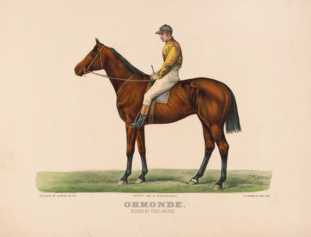 Ormonde Ridden By Fred Archer Wall Art by John Cameron - High-Resolution Digital Print