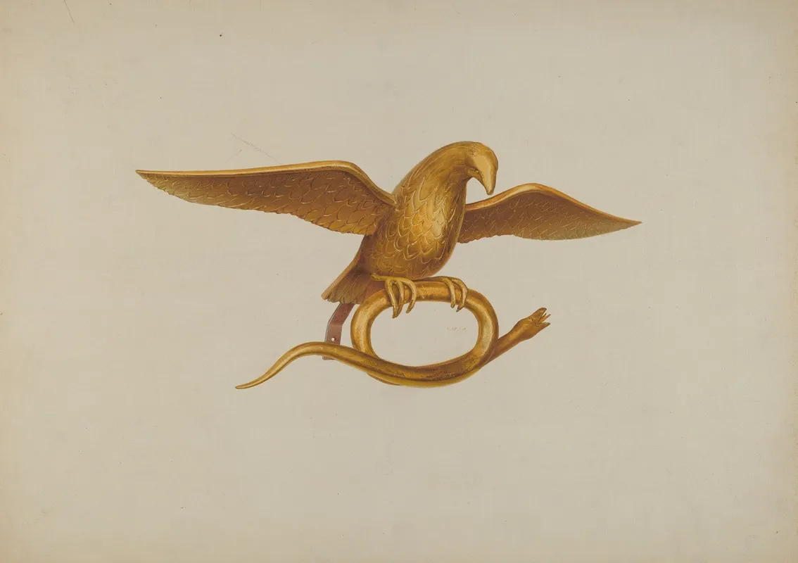Ornamental Carving Eagle And Snake