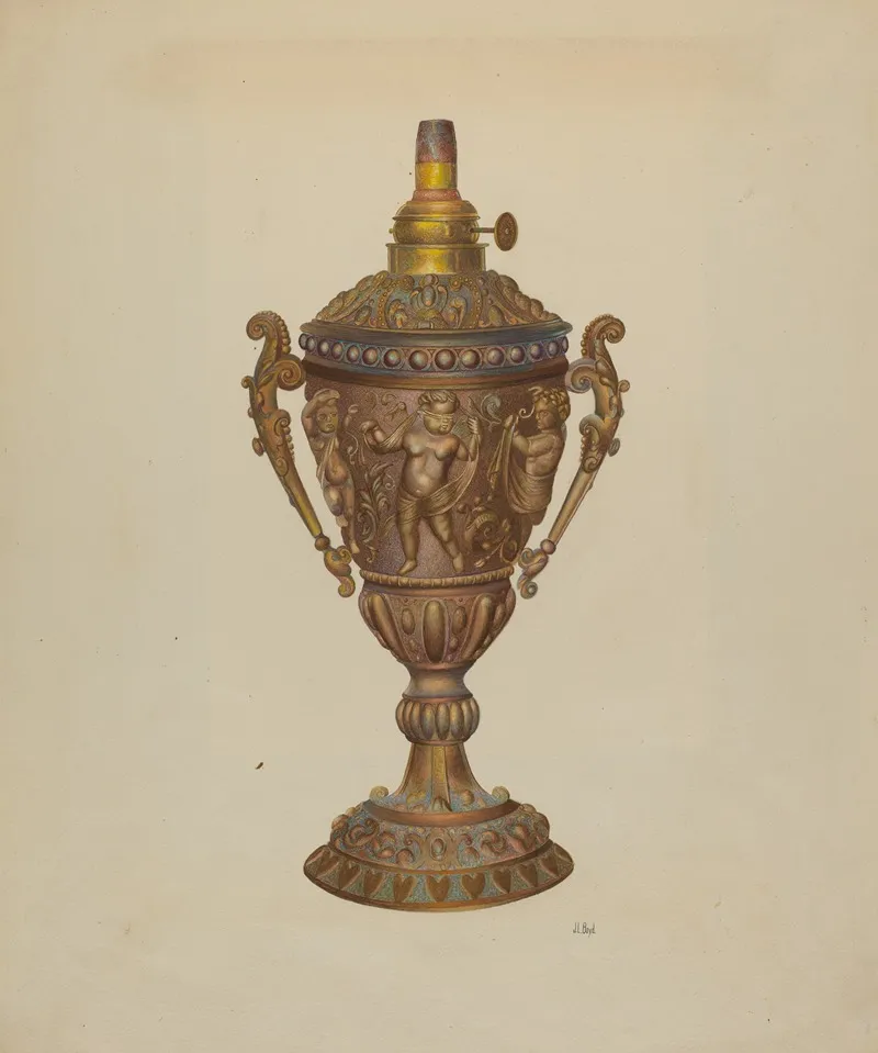 Ornamental Oil Lamp