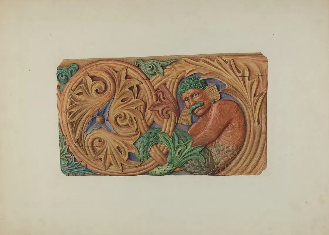 Ornamental Woodcarving Stern Board