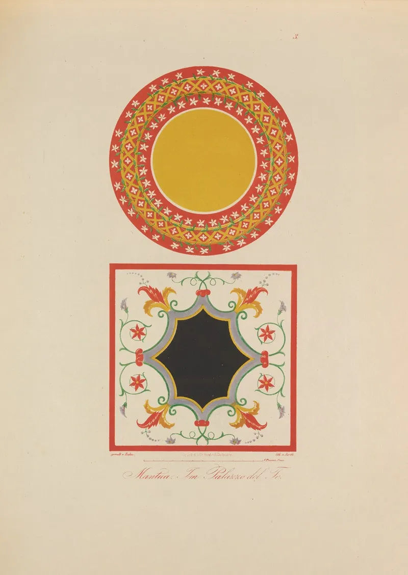 Ornamente Aller Klassischen Kunst Epochen Nach Den Originalien In Ihren Eigenthu%cc%88mlichen Farben Pl 003 Wall Art by Wilhelm Zahn - High-Resolution Digital Print