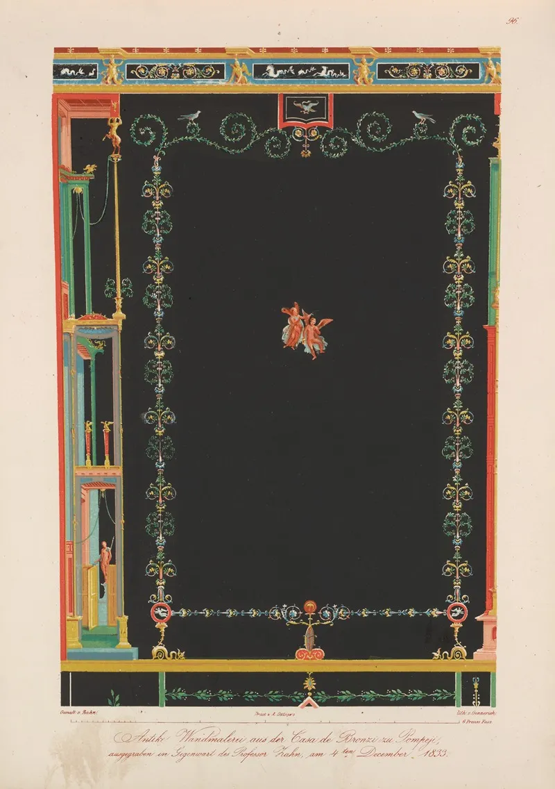 Ornamente Aller Klassischen Kunst Epochen Nach Den Originalien In Ihren Eigenthu%cc%88mlichen Farben Pl 096 Wall Art by Wilhelm Zahn - High-Resolution Digital Print