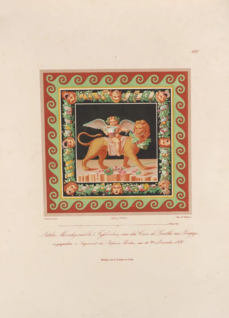 Ornamente Aller Klassischen Kunst Epochen Nach Den Originalien In Ihren Eigenthu%cc%88mlichen Farben Pl 100 Wall Art by Wilhelm Zahn - High-Resolution Digital Print