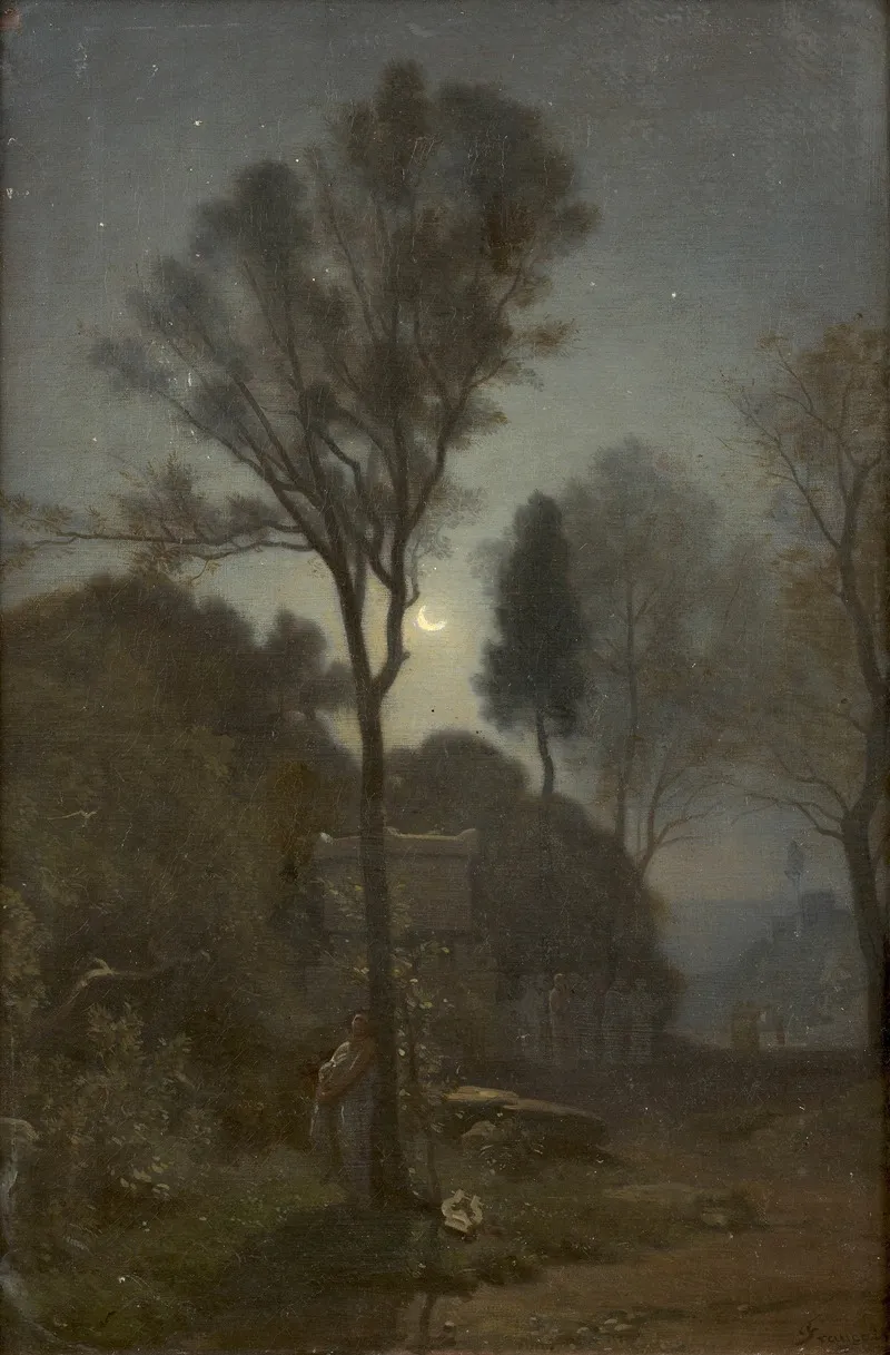 Orphee Au Tombeau Deurydice Wall Art by Louis Francais - High-Resolution Digital Print