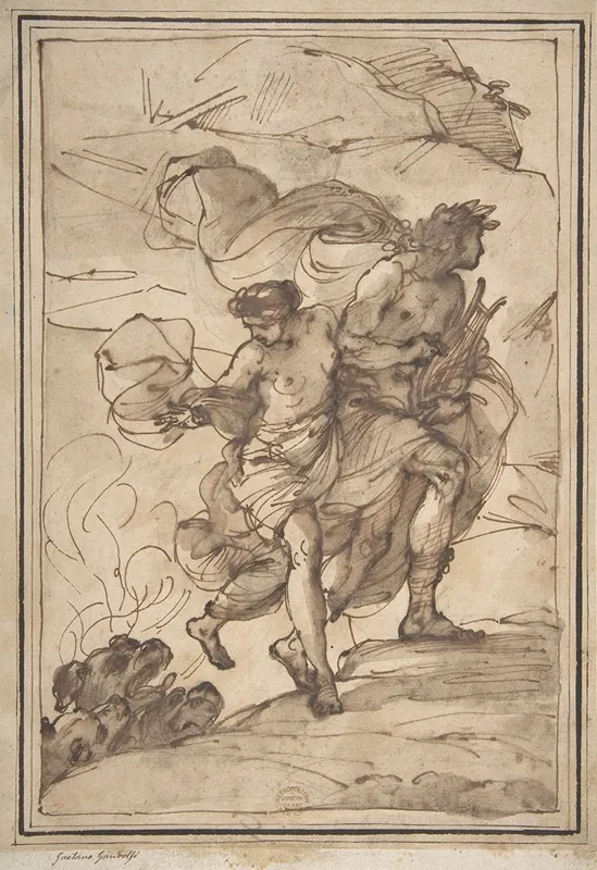 Orpheus And Eurydice 14 Wall Art by Filippo Pedrini - High-Resolution Digital Print
