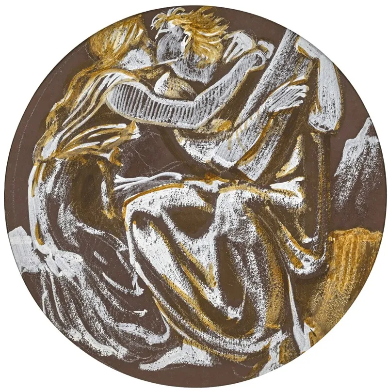 Orpheus And Eurydice Reunited Wall Art by Sir Edward Coley Burne-Jones - High-Resolution Digital Print