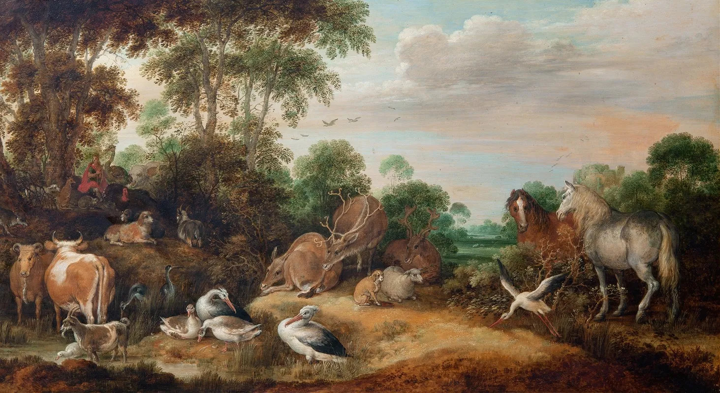 Orpheus Charming The Beasts Wall Art by Gillis Claesz. de Hondecoeter - High-Resolution Digital Print