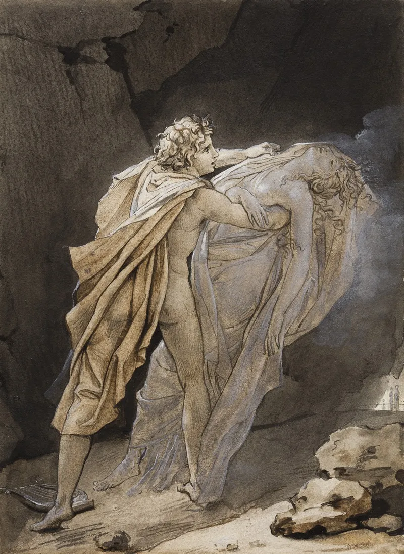Orpheus Tries To Hold On To Eurydice 2 Wall Art by François Gérard - High-Resolution Digital Print