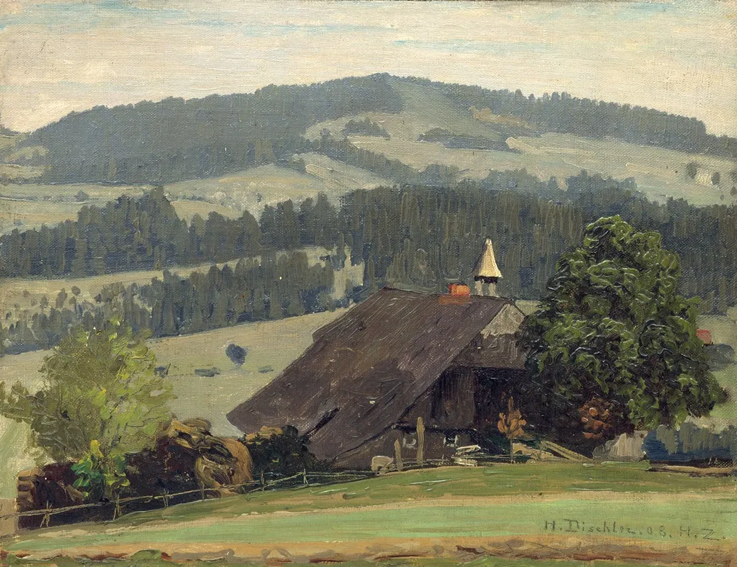 Ospelehof Farm In Hinterzarten Wall Art by Hermann Dischler - High-Resolution Digital Print