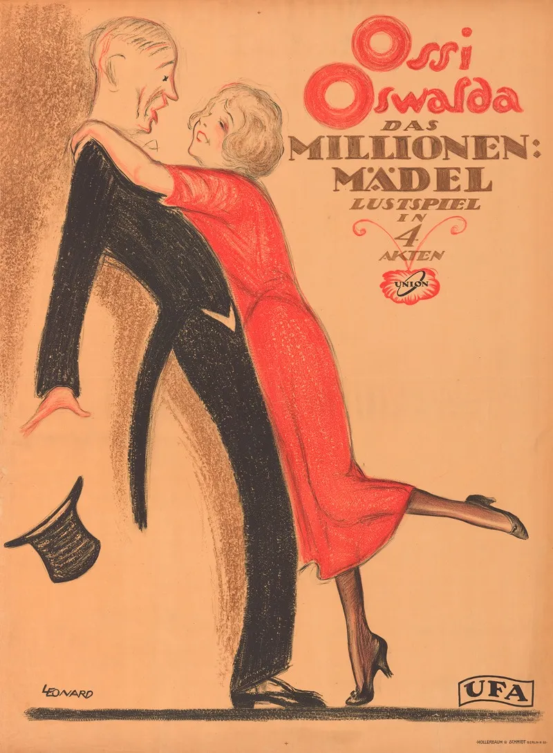 Ossi Oswalda Das Millionen Madel Wall Art by Robert L. Leonar - High-Resolution Digital Print