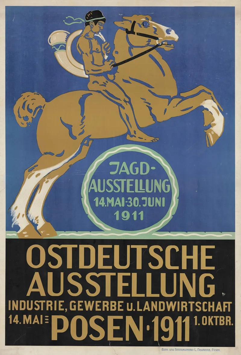 Ostdeutsche Ausstellung Gndustrie Gawerbe U Landwirtschaft 14 Mai 1 Oktobr Posen 1911 Wall Art by Anonymous - High-Resolution Digital Print