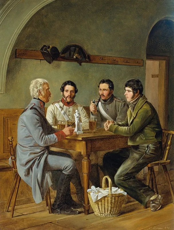 Osterreichische Veteranen Wall Art by Nicolaus Moreau - High-Resolution Digital Print