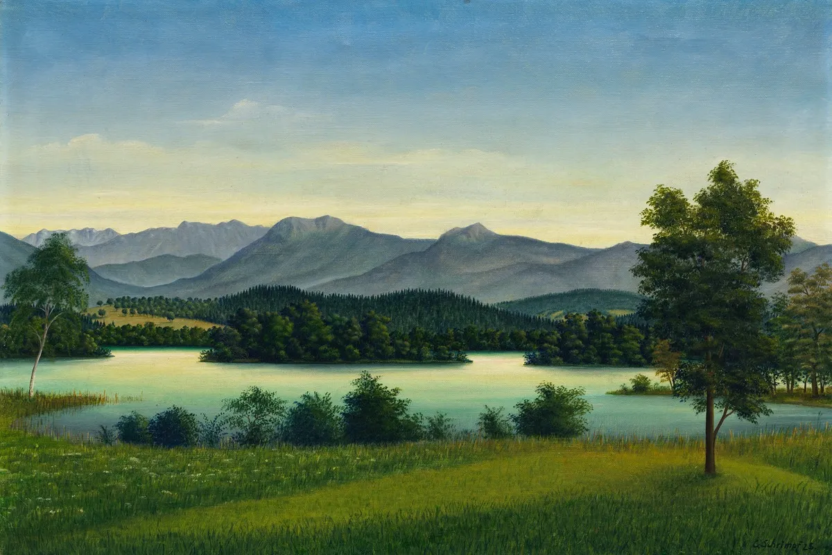 Osterseen Wall Art by Georg Schrimpf - High-Resolution Digital Print