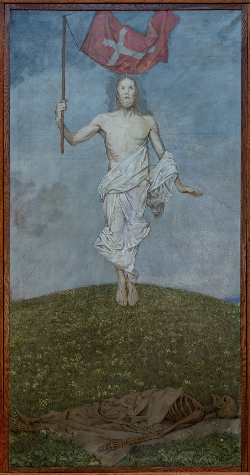 Ostertriptychon Auferstehung Christi Wall Art by Hans Thoma - High-Resolution Digital Print