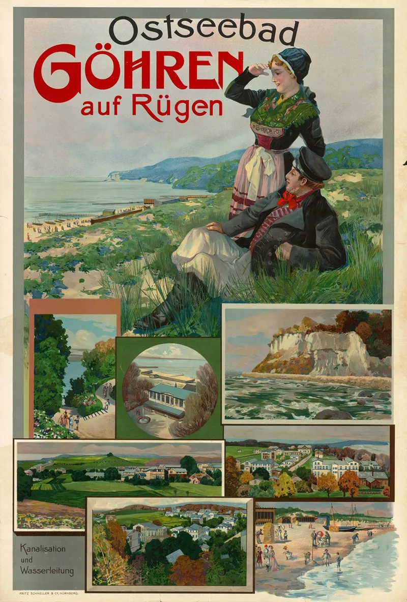 Ostseebad Gohren Auf Rugen Wall Art by Fritz und Co. Schneller - High-Resolution Digital Print