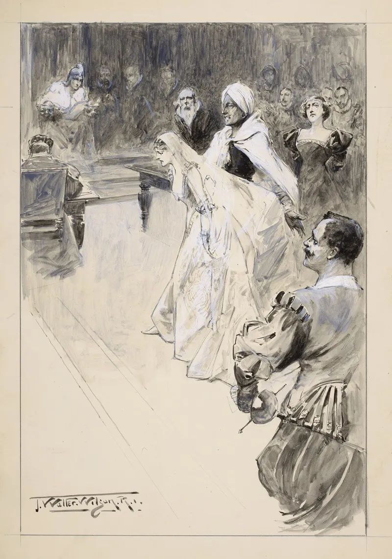 Othello At The Lyric Theatre 20 Dec 1902 Wall Art by Thomas Walter Wilson - High-Resolution Digital Print