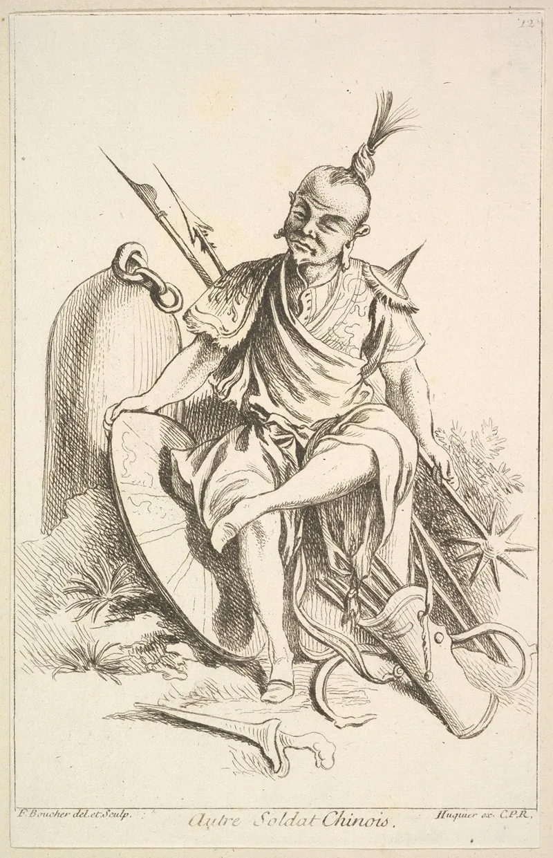 Other Chinese Soldier Wall Art by François Boucher - High-Resolution Digital Print