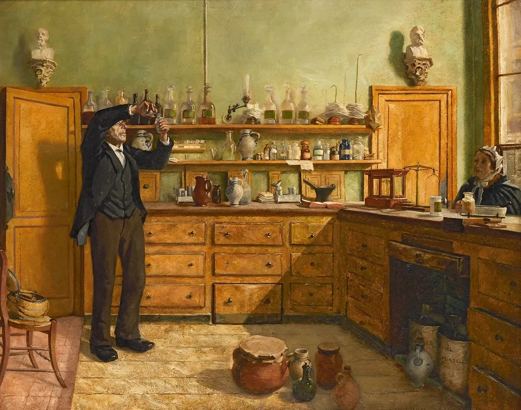 Oude Apotheek Van Het Weldadigheidsbureel Van Antwerpen Wall Art by Willem Albracht - High-Resolution Digital Print