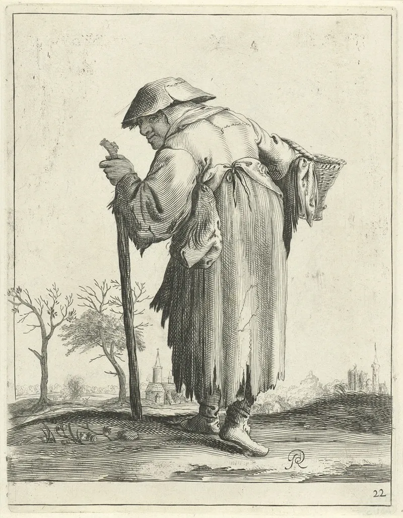 Oude Bedelaarster