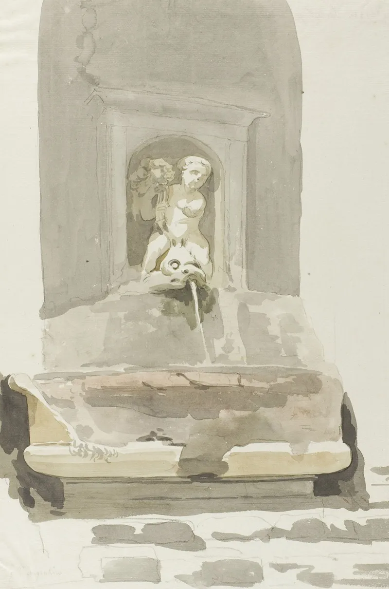 Oude Sarcofaag Als Fontein In Messina 2