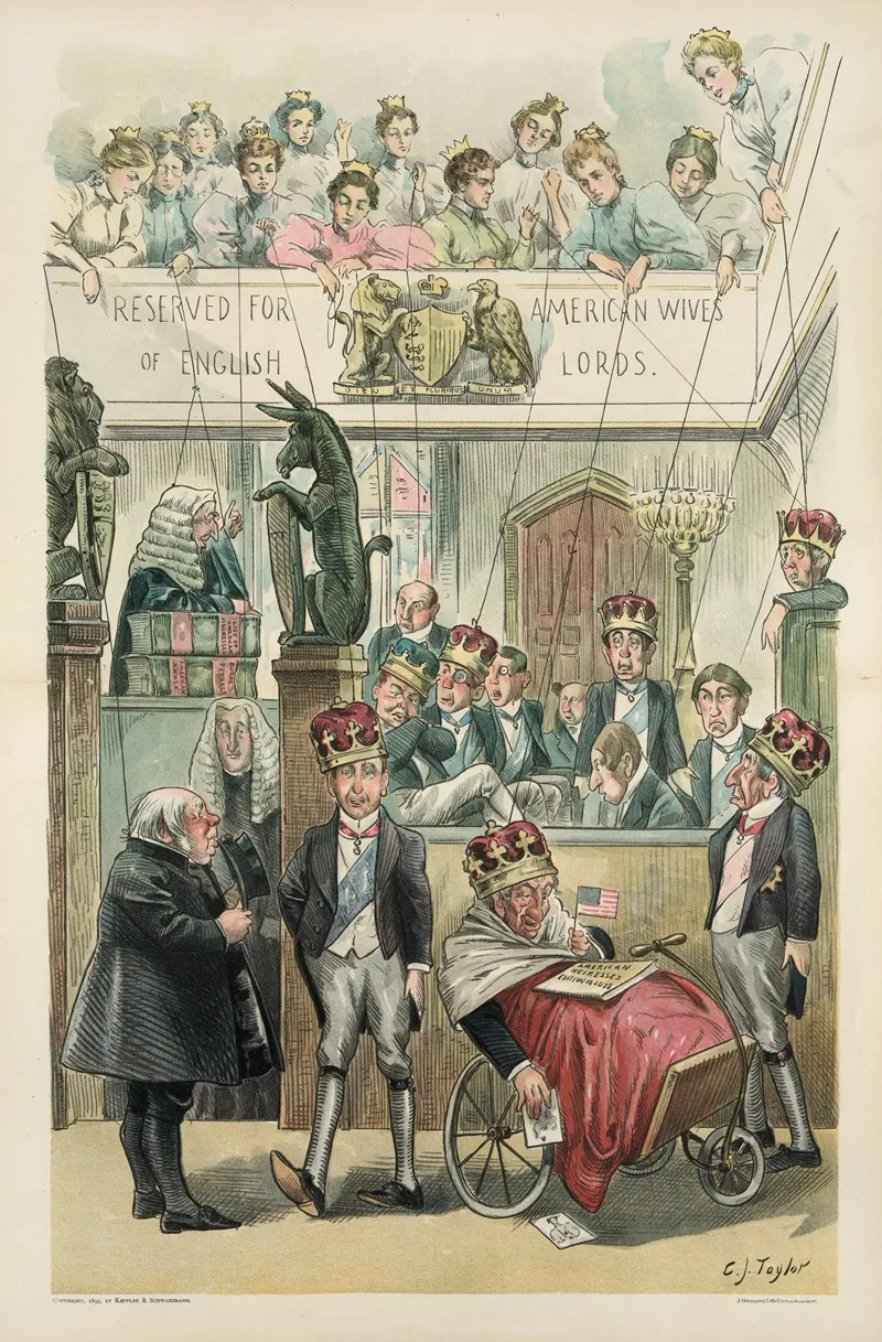 Our American Girls Are Capturing The House Of Lords Wall Art by Charles Jay Taylor - High-Resolution Digital Print