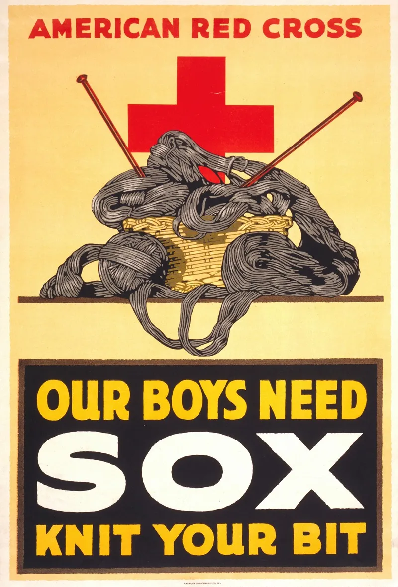 Our Boys Need Sox Knit Your Bit Wall Art by Anonymous - High-Resolution Digital Print