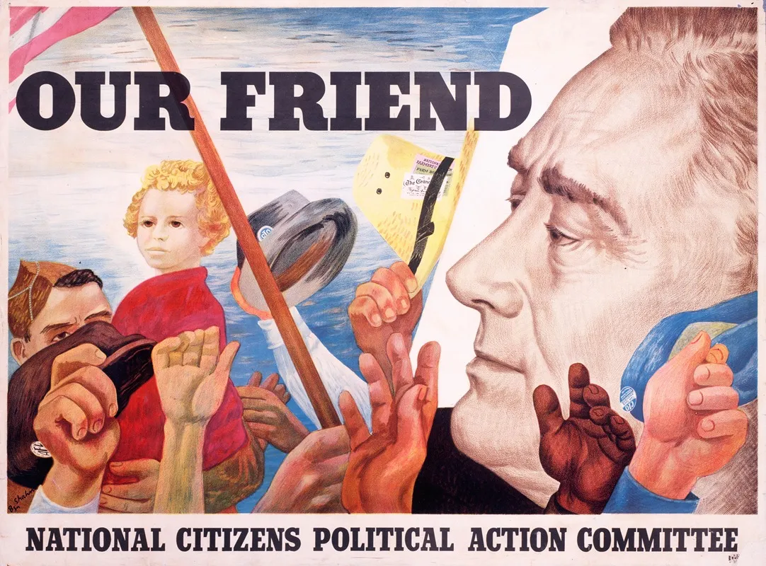 Our Friend Wall Art by Ben Shahn - High-Resolution Digital Print
