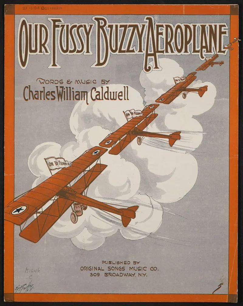 Our Fussy Buzzy Aeroplane Wall Art by Anonymous - High-Resolution Digital Print