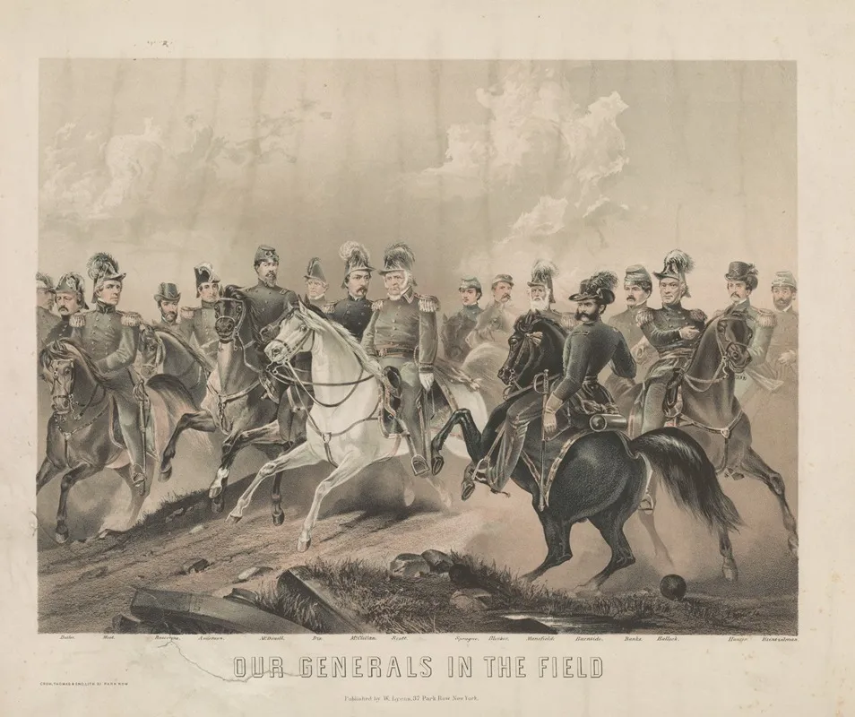 Our Generals In The Field Wall Art by Crow, Thomas &amp; Eno - High-Resolution Digital Print