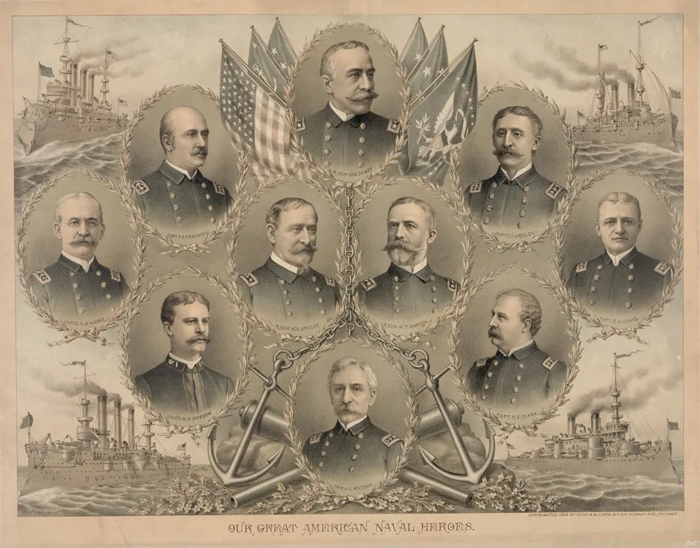 Our Great American Naval Heroes Wall Art by Kurz &amp; Allison - High-Resolution Digital Print
