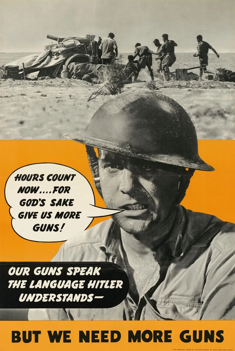 Our Guns Speak The Language Hitler Understands But We Need More Guns