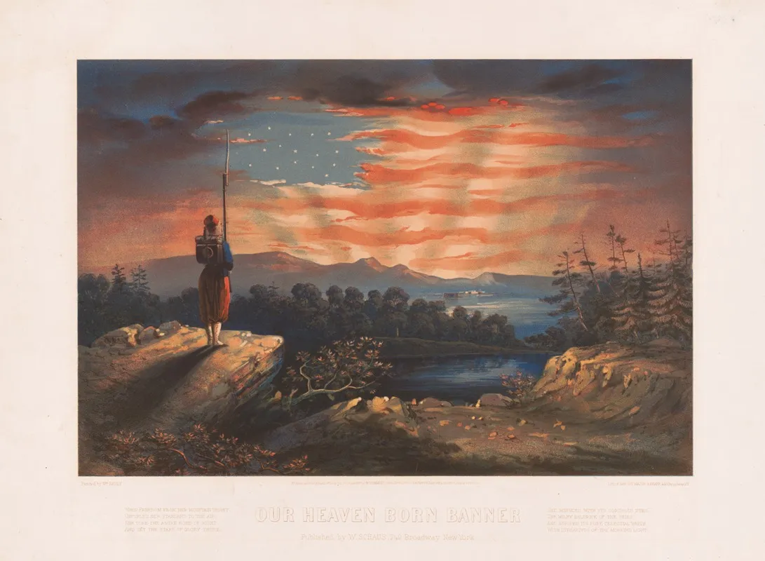 Our Heaven Born Banner Wall Art by William Bauly - High-Resolution Digital Print
