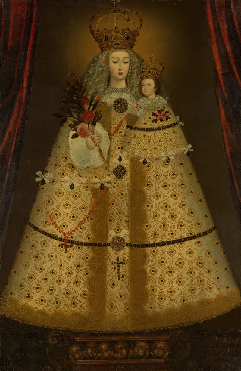 Our Lady Of Guapulo Wall Art by Peruvian (Cuzco) Painter - High-Resolution Digital Print